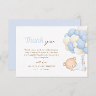 Little Teddy Baby Dusche Dankeskarte