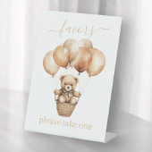 Little Teddy Bear mit Balloons Favoriten Sockelschild