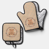 Little Teddy Bear Ofenhandschuh & Topflappen-Set (Vorderseite/Rückseite)