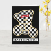 Little Teddy Bear Sorry I Can't Be Perfect Karte (Gelbe Blume)