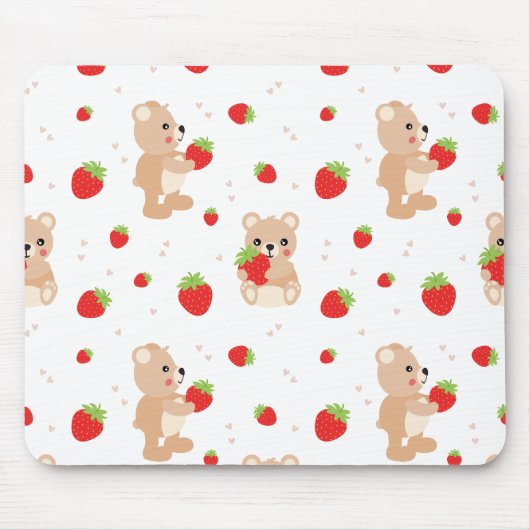 Little teddy bear with strawberry mousepad (Vorne)