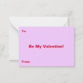 Little Teddy Bears and Hearts Valentine Kids Cards Mitteilungskarte (Rückseite)