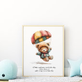 Little Teddy Explorer Kinderzimmer Room Poster
