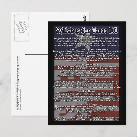 Little Texas 1.01 Postkarte (Vorne/Hinten)