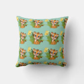  Little Tiger & Butterfly Throw Pillow Kissen (Rückseite)