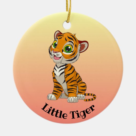 Little Tiger Design Ornament (Vorne)