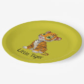 Little Tiger Design Paper Party Teller (Schrägansicht)