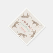 Little Tiger Modern Taupe Baby Dusche Serviette (Ecke)