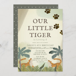 Little Tiger Safari Dschungel Kindergeburtstag Einladung