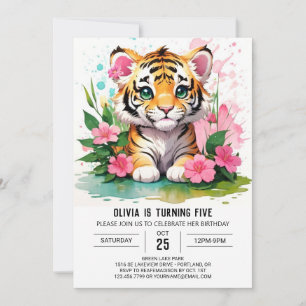 Little Tiger's Big Adventure Geburtstag Einladung