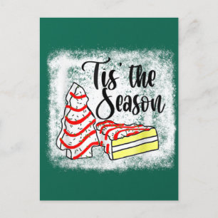 Little Tis' The Season Christmas Tree Cakes Debbie Postkarte