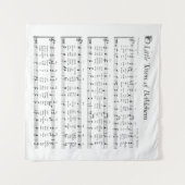 Little Town Bethlehem Christmas Carol Wandteppich (Vorderseite (Horizontal))