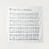 Little Town Bethlehem Christmas Carol Wandteppich (Vorderseite)