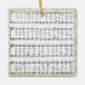 Little Town Bethlehem Sheet Music - Weihnachten Keramikornament (Vorderseite)