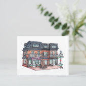 Little Town Cafe Postkarte (Stehend Vorderseite)
