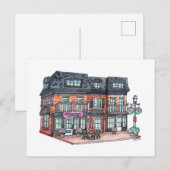Little Town Cafe Postkarte (Vorne/Hinten)