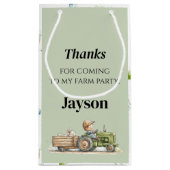 Little Tractor Farm Birthday Kleine Geschenktüte (Rückseite)