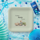 Little Tractor Farm Birthday Pappteller (Party)