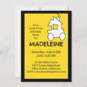 Little Train Birthday Party Einladung (Vorderseite)