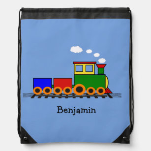 Little Train Drawstring Backpack Sportbeutel