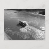 Little Trawler, Cardiff Bay Harbour - B&W Postkarte (Vorderseite)