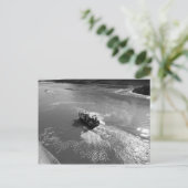 Little Trawler, Cardiff Bay Harbour - B&W Postkarte (Stehend Vorderseite)