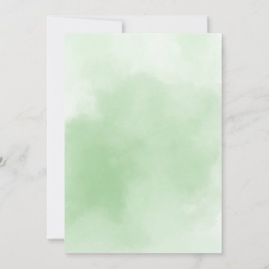 Little Treasure Baby Shower Patricks Day Einladung (Rückseite)