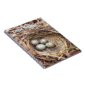 Little Treasures Bird Nest Eggs Notizblock (Rechte Seite)