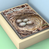 Little Treasures Bird Nest Eggs Notizblock