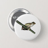 Little Tree Frog Oil Paint, Abzeichen Button (Vorne & Hinten)