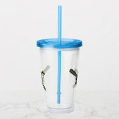 Little Tree Frog Oil Paint, Acrylic Tumbler Acryltrinkbecher (Rechts)