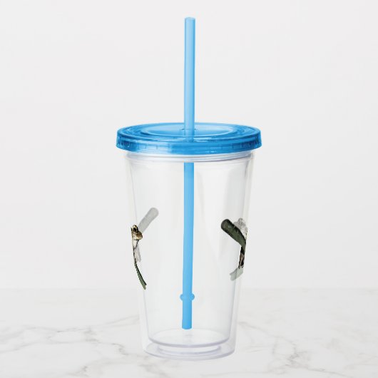 Little Tree Frog Oil Paint, Acrylic Tumbler Acryltrinkbecher (Rechts)