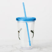 Little Tree Frog Oil Paint, Acrylic Tumbler Acryltrinkbecher (Links)