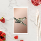 Little Tree Frog Oil Paint, Gästetuch Napkins Serviette (Beispiel)