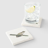 Little Tree Frog Oil Paint, Stone Untersetzer (Seitenansicht)