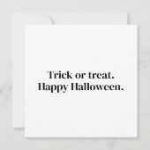 Little Trick 'R Treaters Happy Halloween Karte (Rückseite)