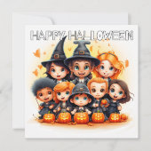 Little Trick 'R Treaters Happy Halloween Karte (Vorderseite)