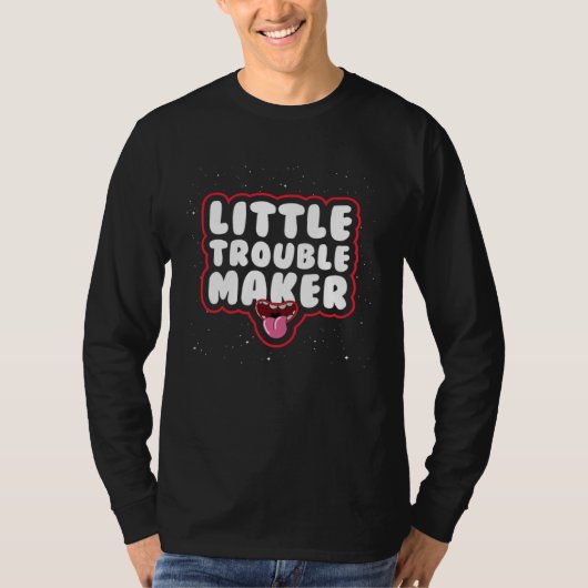 Little Trouble Maker Sarcastic Hindi Punjabi Meme T-Shirt (Vorderseite)