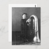 Little Tuba Girl Postkarte (Vorne/Hinten)