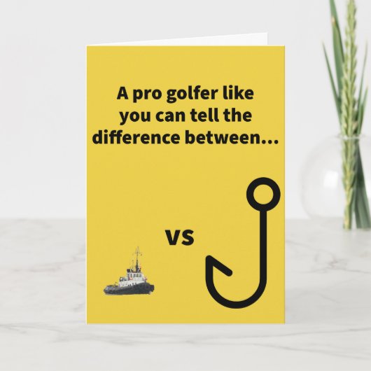 Little Tug vs Big Hook Golf Karte (Vorderseite)