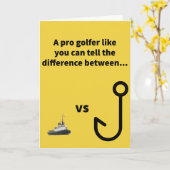 Little Tug vs Big Hook Golf Karte (Gelbe Blume)