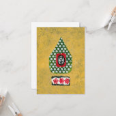 Little Tulip Grußkarte Karte (Vorderseite/Rückseite Beispiel)