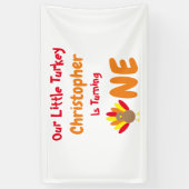 Little Turkey 1. Geburtstag Banner (Vertikal)