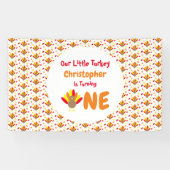 Little Turkey 1. Geburtstag Banner (Horizontal)