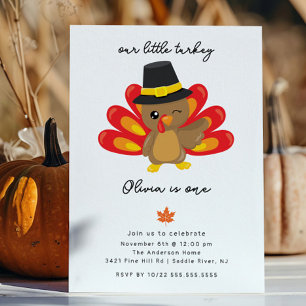 Little Turkey 1. Geburtstag Einladung