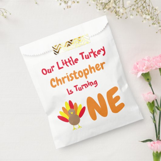 Little Turkey 1. Geburtstag Geschenktütchen (Versiegelt)