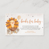 Little Turkey Baby Shower Erntedank Book for Ba Begleitkarte (Vorderseite)