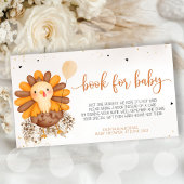 Little Turkey Baby Shower Erntedank Book for Ba Begleitkarte