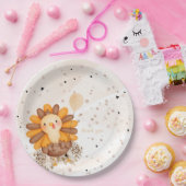 Little Turkey Baby Shower Erntedank Pappteller (Party)