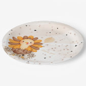 Little Turkey Baby Shower Erntedank Pappteller (Schrägansicht)